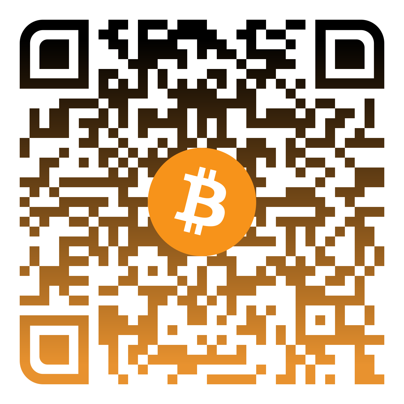 QR-Code für eine Bitcoin-On-Chain-Spende an Run21